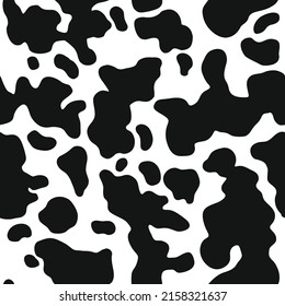 Cow Skin Texture Black White Spot Stock Vector (Royalty Free ...