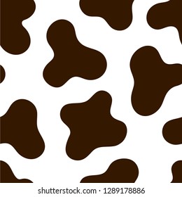 Cow skin vector illustration. Seamless pattern. Animal Print