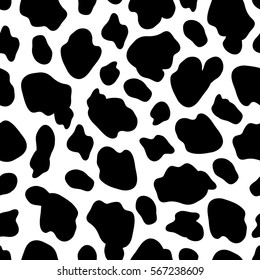 Cow Skin Vector Illustration. Seamless Pattern.