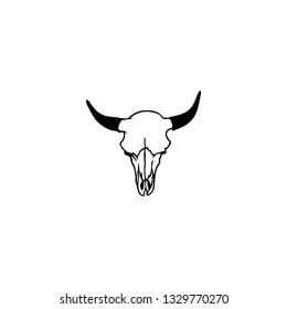 Cow Skull Icon Vector Cow Skull Stock Vector (Royalty Free) 1329770270 ...