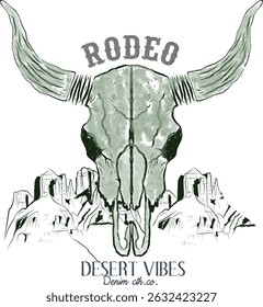 cow skull longhorn western vintage badge logo design. Set of texas ranch elements. retro bull skull illustration. cowboy native American emblem collection. set of wild west for adventure and sport