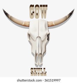 Cow skull. Vector illustration