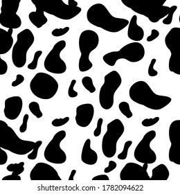 cow spots seamless pattern. Endless texture wallpaper,printing on fabric, paper, scrapbooking.