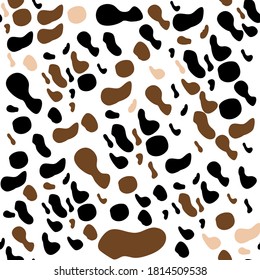 cow spots seamless pattern. Endless texture wallpaper,printing on fabric, paper, scrapbooking.