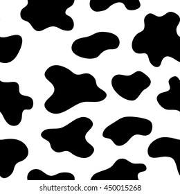 cow spots.Vector seamless pattern. Endless texture can be used for wallpaper,printing on fabric, paper, scrapbooking. 