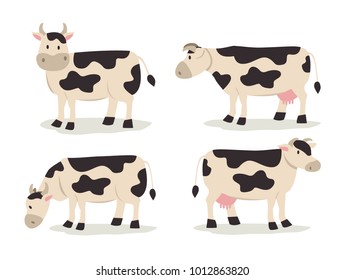 cow standing illustration 