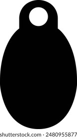 Cow Tag icon Ear tag sign beefs symbol or logo flat sign, Black identification label element for domestic farm animals livestock. isolated on transparent background, earmark mockups for livestock.