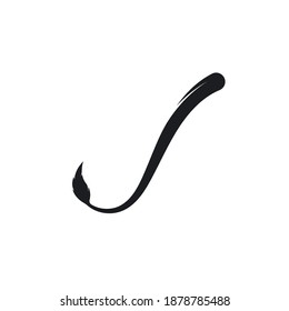cow tail icon vector illustration template design