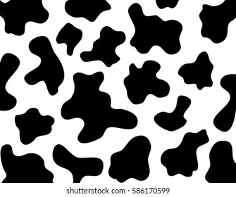 Cow texture design background pattern backdrop wallpaper. Vector image illustration