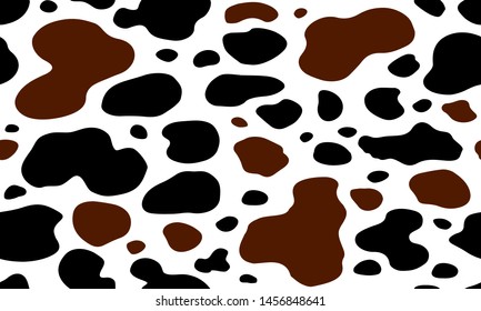 cow texture pattern repeated seamless brown black and white spot skin fur