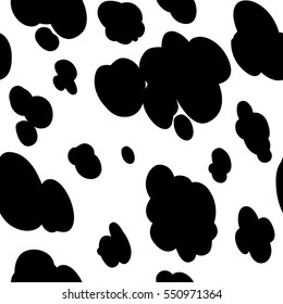 cow texture pattern repeated seamless black and white milk lactic chocolate animal jungle print spot skin cloud