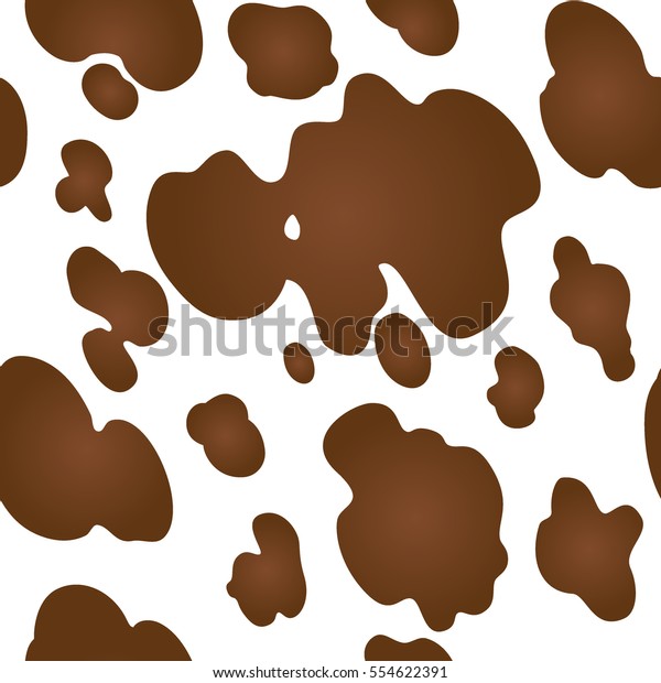 Cow Texture Pattern Repeated Seamless Brown Stock Vector (Royalty Free ...