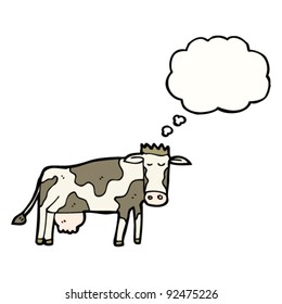 cow with thought bubble