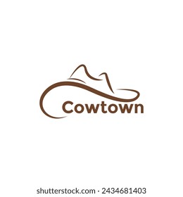 COW town logo in vector