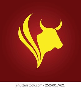 Cow trendy artwork astonishing abstract vector illustration colorful useful design.eps