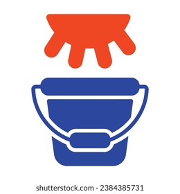 Cow udder and buckets. Fresh milk vector icon. Dairy product sign. Graph symbol for cooking web site and apps design, logo, app, UI