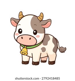 cow vector cartoon illustration