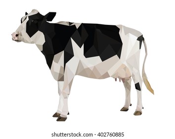 Cow vector geometric shapes