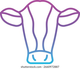 Ícone do vetor de vaca. Pode ser usado para impressão, aplicativos móveis e da Web.