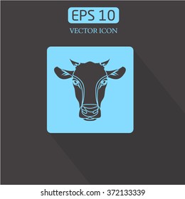 Cow vector icon. logo