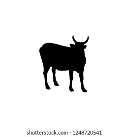 cow vector icon. cow sign on white background. cow icon for web and app