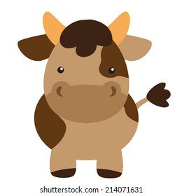 Ilustración vectorial de vaca