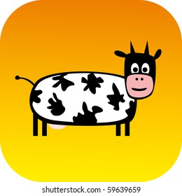 cow - vector illustration
