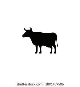 Cow Vector Illustration For Icon, Symbol Or Logo