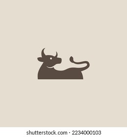 cow vector illustration for icon,symbol or logo. cow template logo