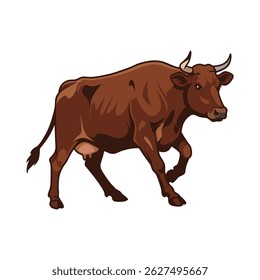 cow vector illustration on white background