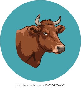 cow vector illustration on white background
