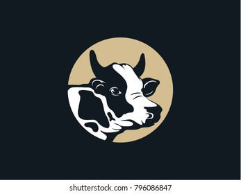 Cow vector logo 