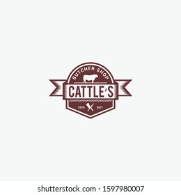 Cow Vector Logo Design Template