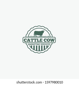 Cow Vector Logo Design Template