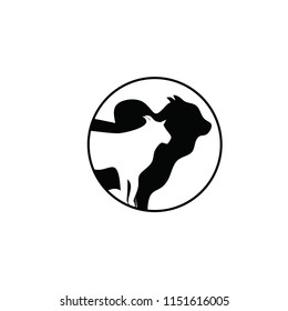 cow vector logo. eid adha vector logo