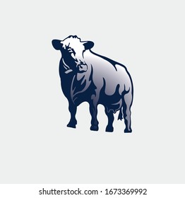 Cow Vector Logo Template or Icon