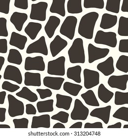 Cow vector seamless pattern. Cow skin texture.