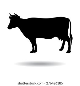 Cow - vector silhouette