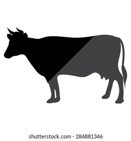 Cow - vector silhouette