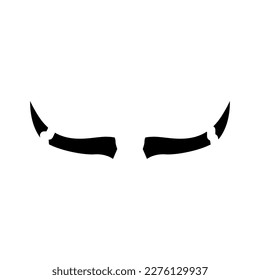 cow wildlife animal glyph icon vector. cow wildlife animal sign. isolated symbol illustration