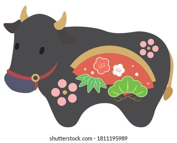 Cow Zodiac Ornament Vector Illustration Stock Vector (Royalty Free ...