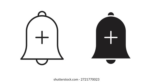 Cowbell círculo mais ícone para o design do seu site, logotipo, app, UI. EPS10