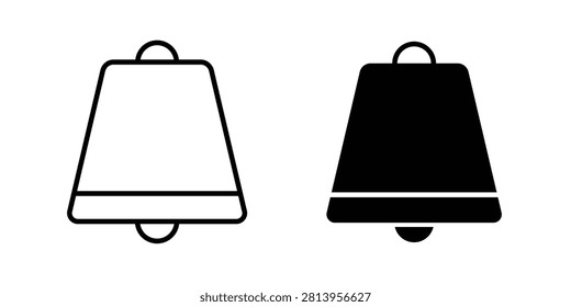 Cowbell icon minimal clipart bundle.