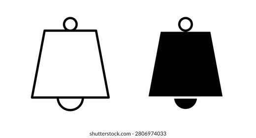Cowbell icon pack with silhouette and stroke web icons.