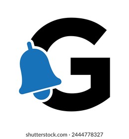 Cowbell Logo combine with letter G vector template