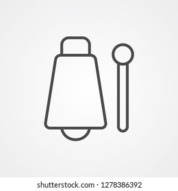 Cowbell Vector Icon Sign Symbol