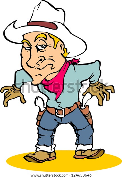 Cowboy Stock Vector (Royalty Free) 124653646