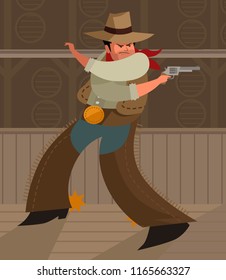 cowboy aiming and shooting