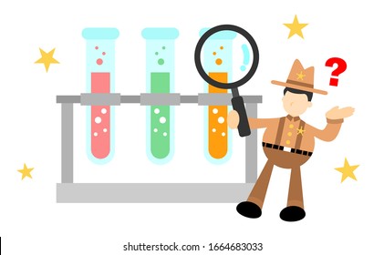 ilustración de diseño plano para vaqueros y laboratorios buen uso para la presentación