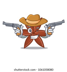 Cowboy anise character cartoon style